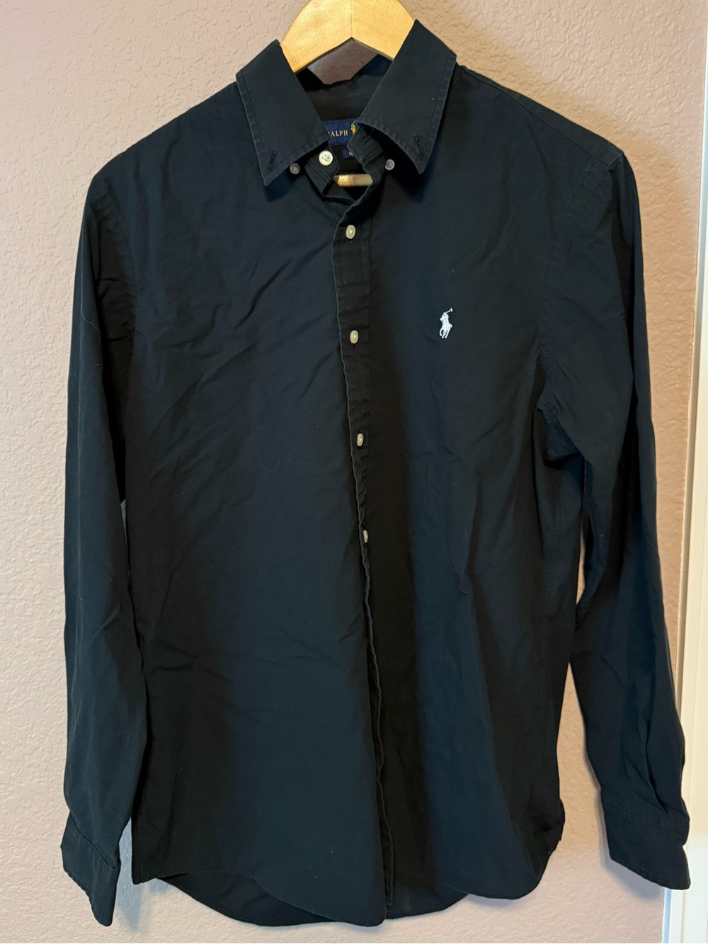 Polo by Ralph Lauren Men’s Classic Fit Black Button-Down Shirt